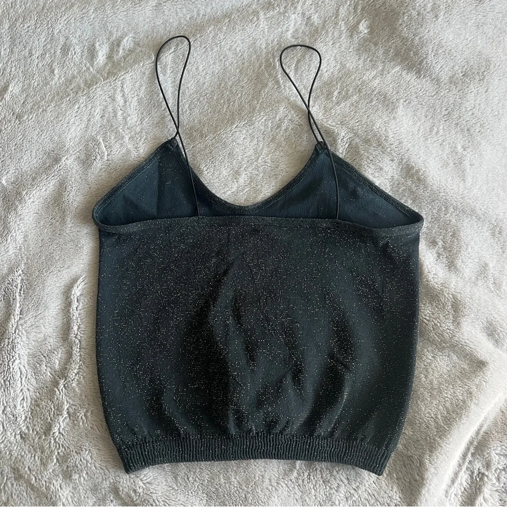 FREE PEOPLE Crop Top Seamless Sparkle Brami - Picture 3 of 6